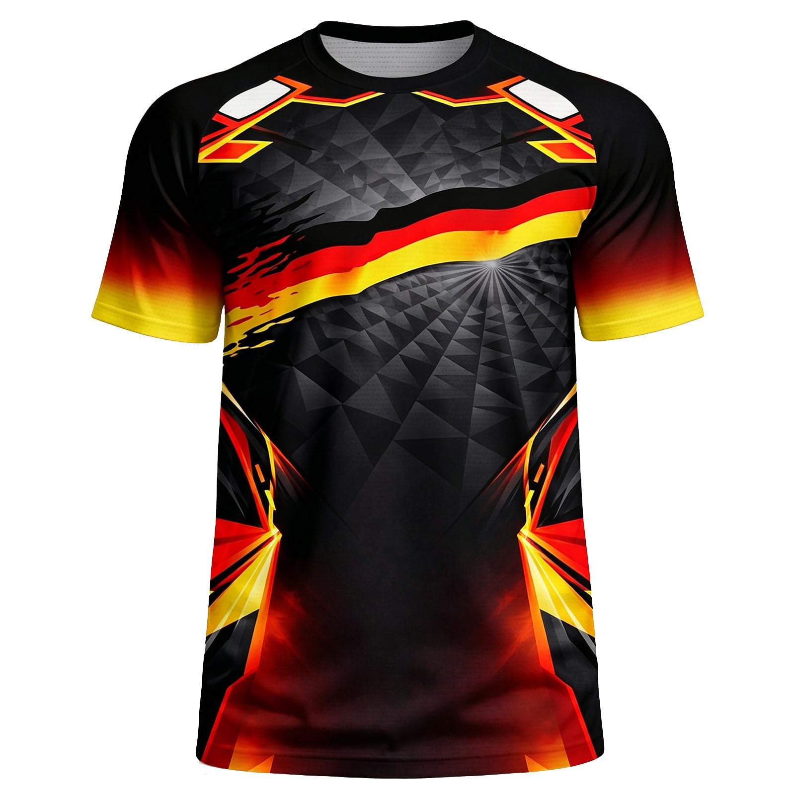 Mens T Shirt Football Fan Team Themed Graphic Shirts Crew Neck Short Sleeve Soccer Fan Tops Vintage Casual Tshirts Athletic Football Tees Training Matches and Casual Wear