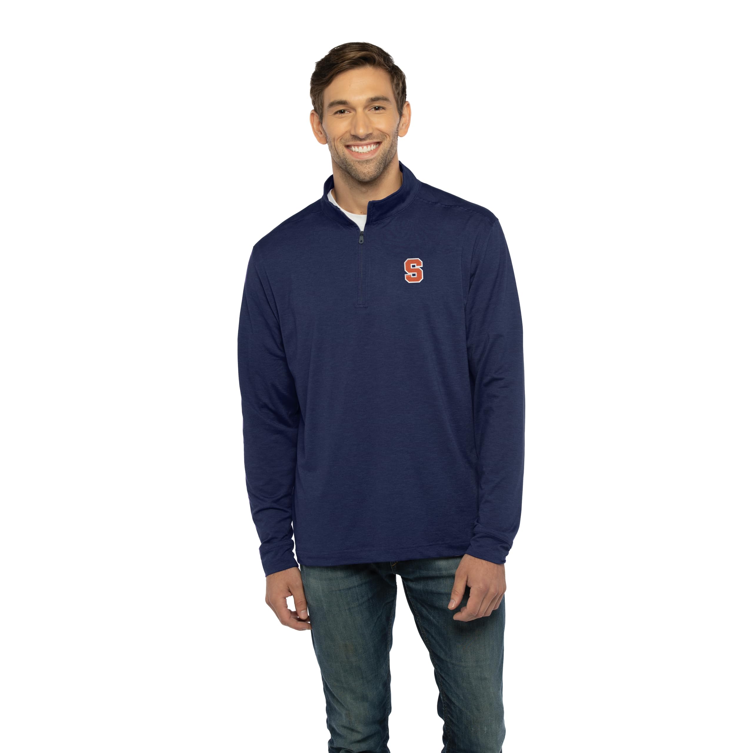 Vantage Apparel NCAA mens Collegiate Premium Lightweight Stretchy Team Color 1/4 Zip Pullover