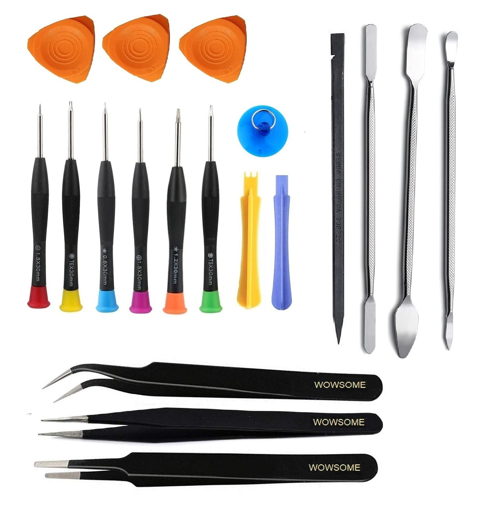 WOWSOME Screwdriver Set For Mobiles phones, tablet PDA, Watch Repairing Tools Kit with Esd Tweezer and Steel Pry Bar (B0B2JGGW4Q) Amazon Price History, Amazon Price Tracker