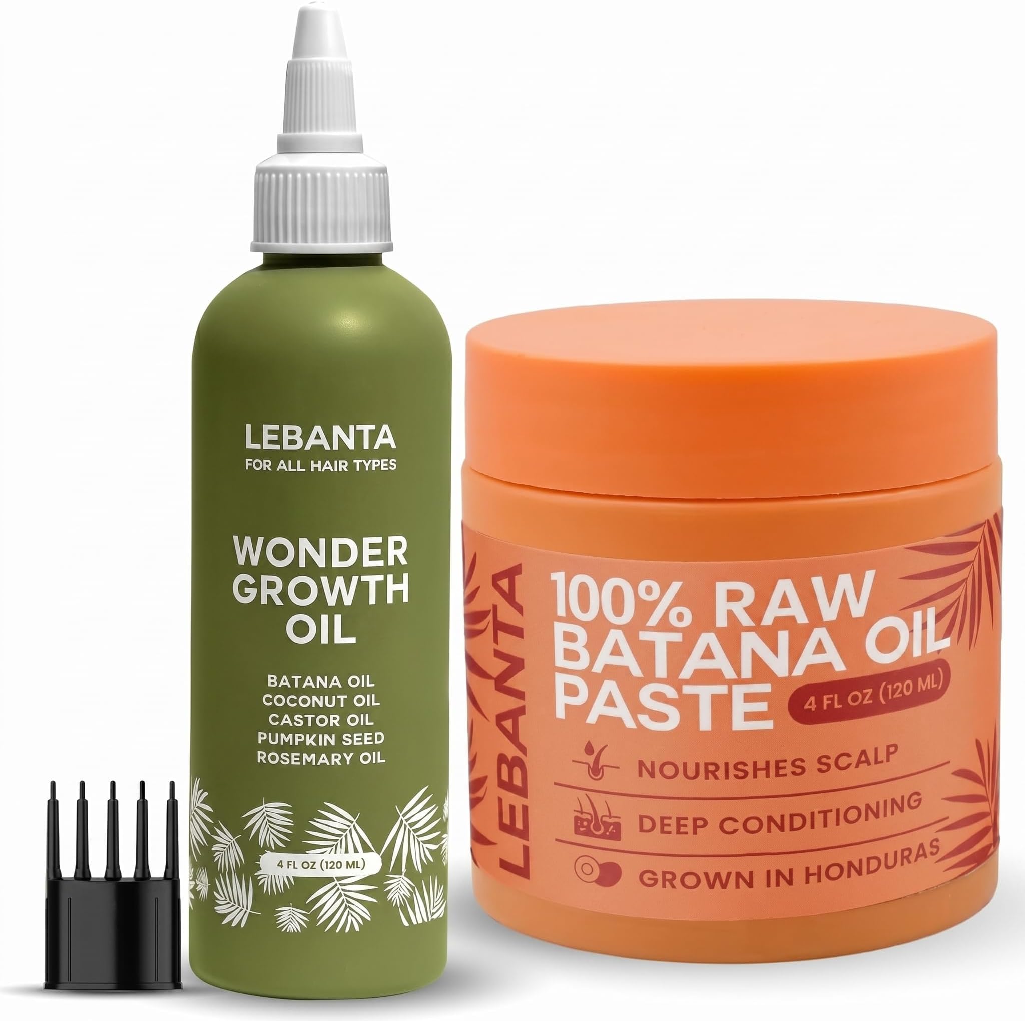 Raw Batana Oil for Hair Growth - Cold Pressed Scalp Mask and Wonder Growth Oil Serum, thick and strong natural hair for men & women