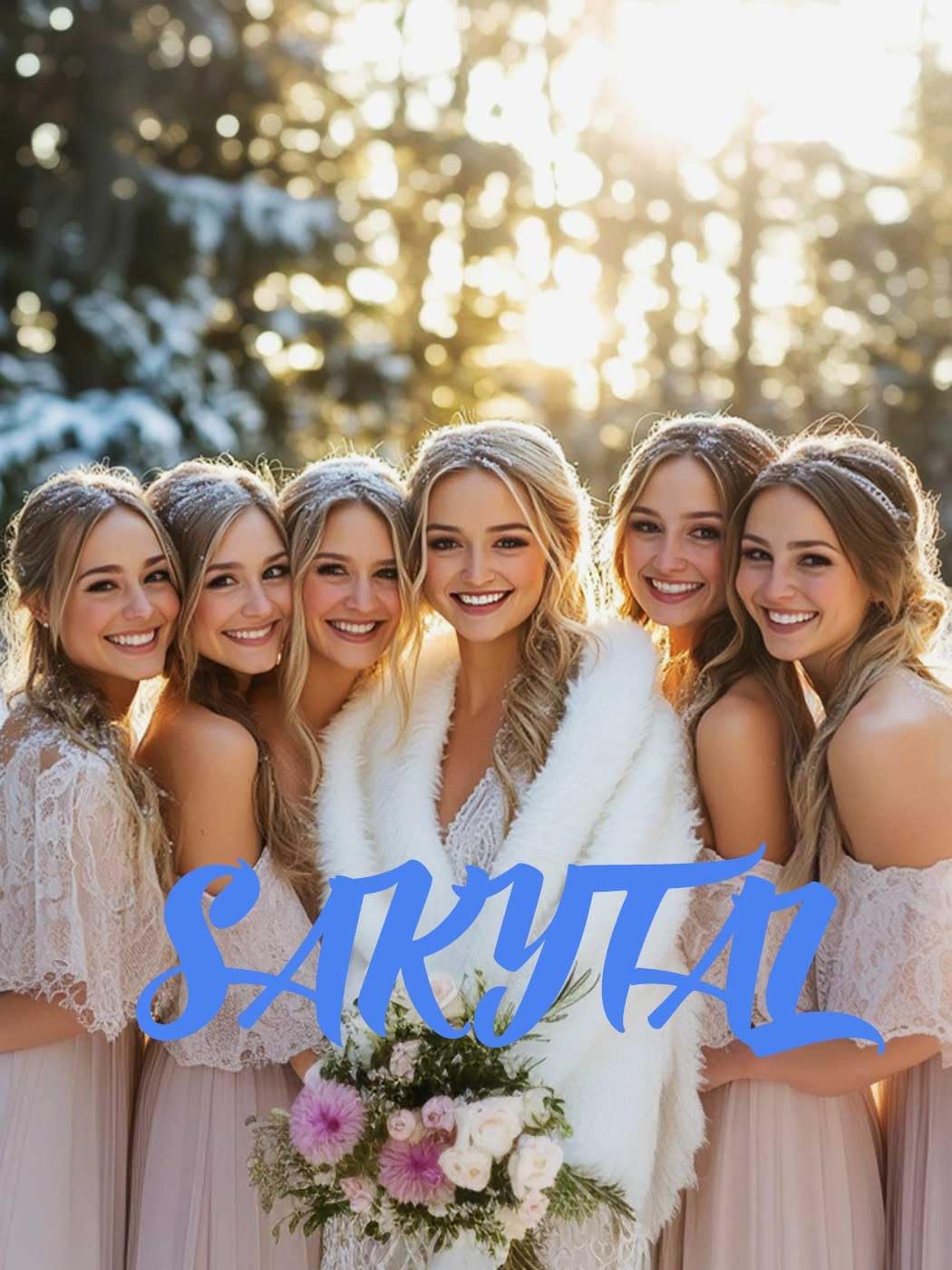 Women's Faux Fur Shawl Weddings Fur Stole Bride Winter Faux Wrap for Bridal - Image 5