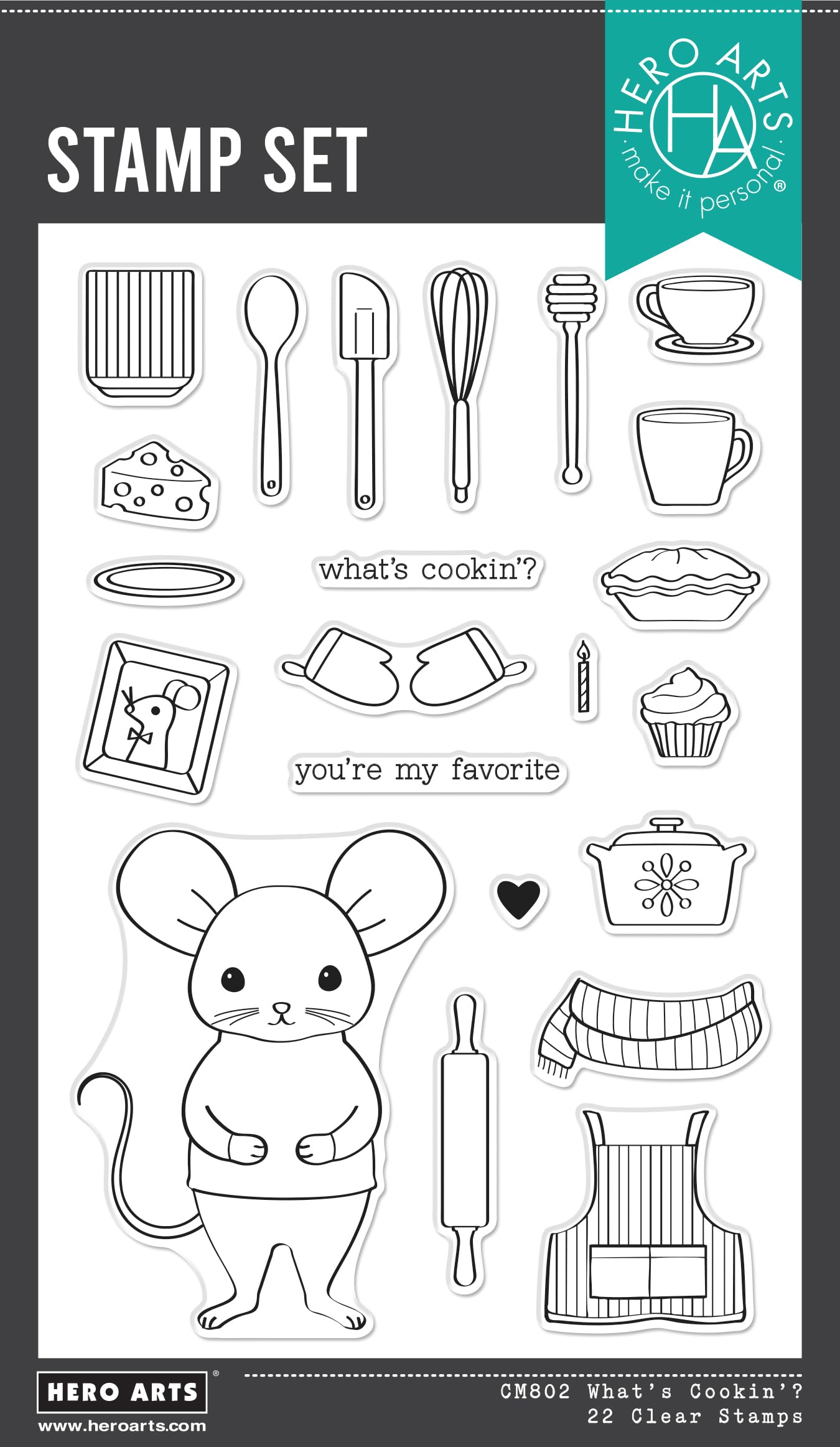 Tampons Hero Arts pour personnaliser vos menus et invitations