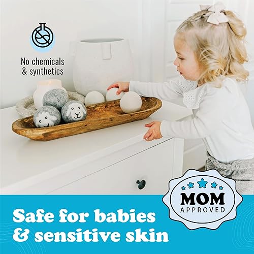 Miniatura 5 de Bolas de secado de lana paquete de 3 unidades suavizante de tela natural XL de alta calidad galardonado - Bolas de lana para secadora - Bolas de