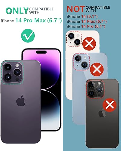 Miniatura 2 de Funda para iPhone 14 Pro Max funda resistente de grado militar para teléfono celular con soporte y funda  Protección de TPU a prueba de golpes