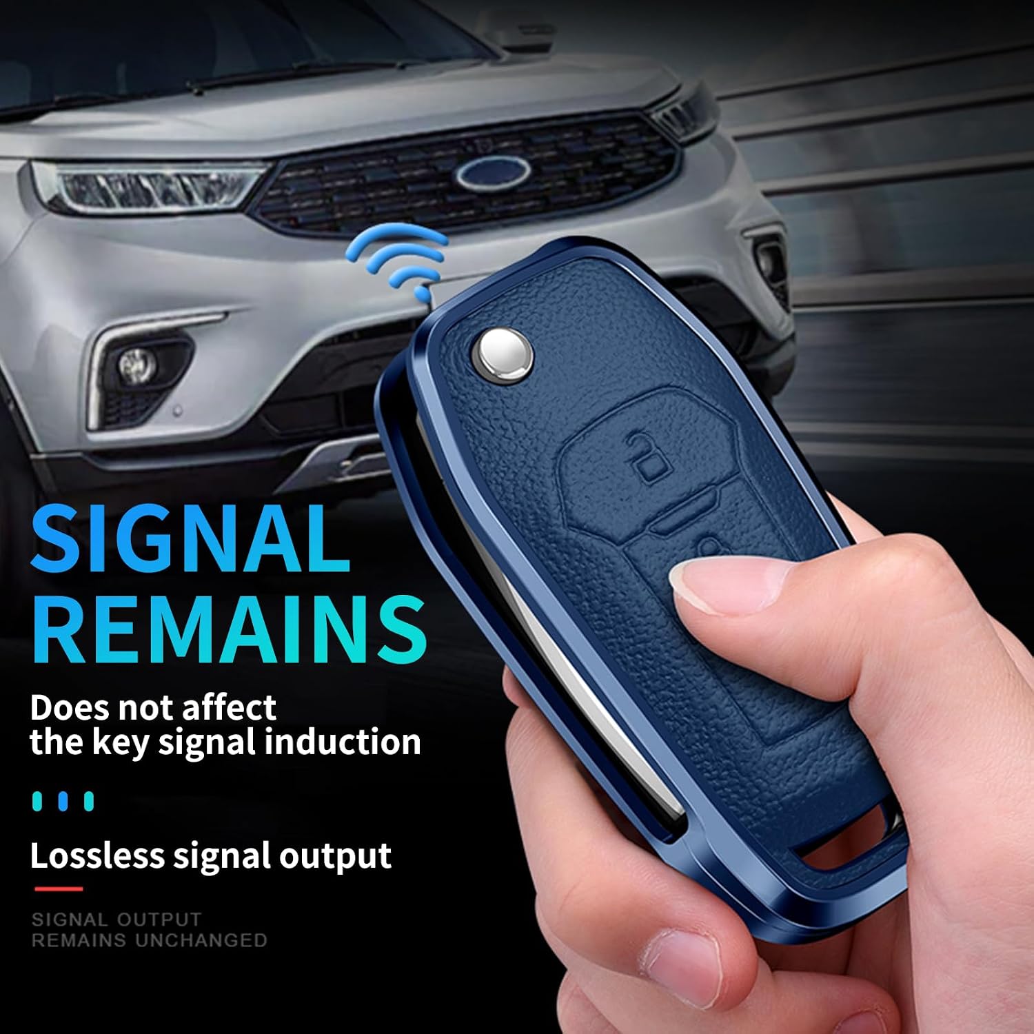 KUNGKIC Car Smart Key Fob Cover Case For Ford Fusion Fiesta Mondeo Escort F-150 F-250 Explorer Ranger MK3 Accessories