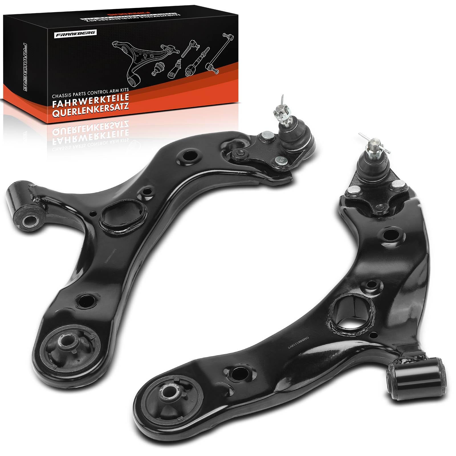 Frankberg 2x Querlenker Achslenker Vorne Untens Kompatibel mit Auri.s ADE15 NDE15 NRE15 ZRE15 ZZE15 1.3L-2.0L 2006-2012 Avensi.s Kombi T27 1.6L-2.2L 2009-2018 Replace# K641288