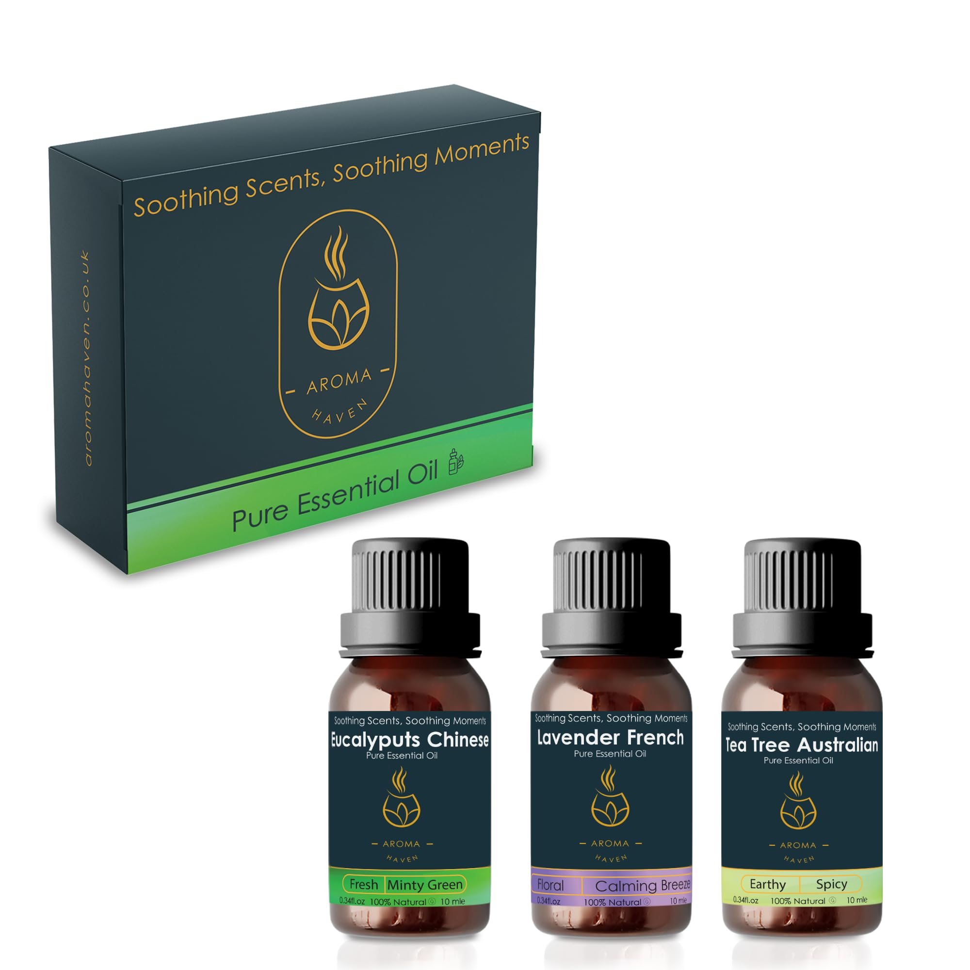 Aroma Haven Set Of 3 Essential Oils S4 Scentglide Waterless Oil Aroma Diffuser Nebulizer Electric Portable Rechargeable Wireless Aromatherapy For Essential Fragrance Oils Scent For Home Office Car (Set Of 3 Essential Oils)