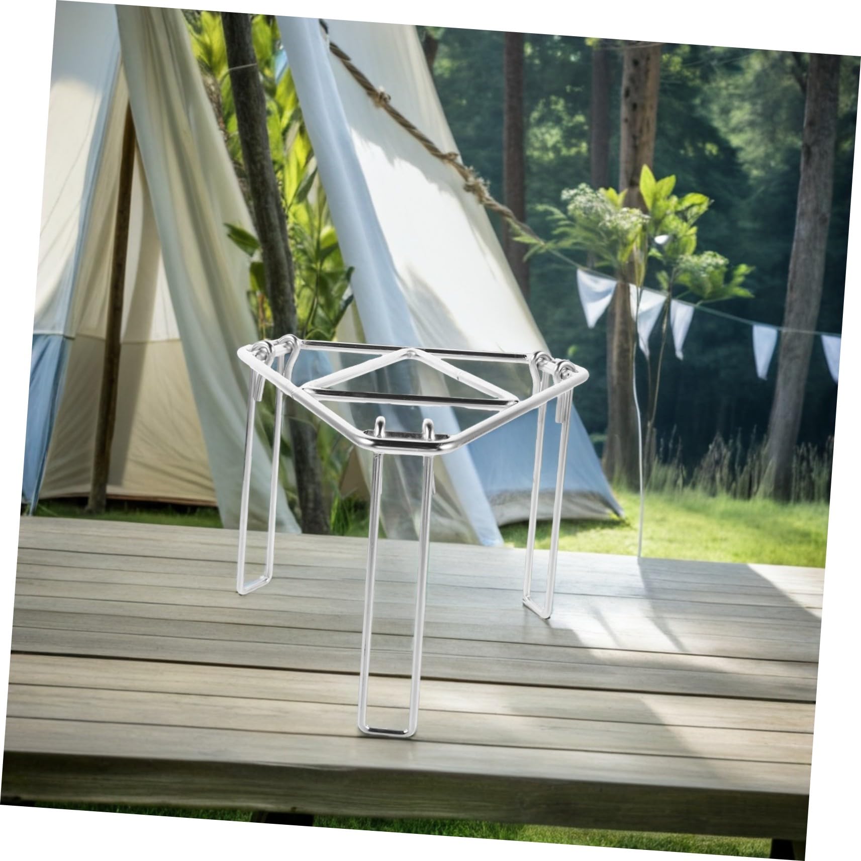 Trípode para Parrilla de Cocina al Aire Libre Portátil Plegable