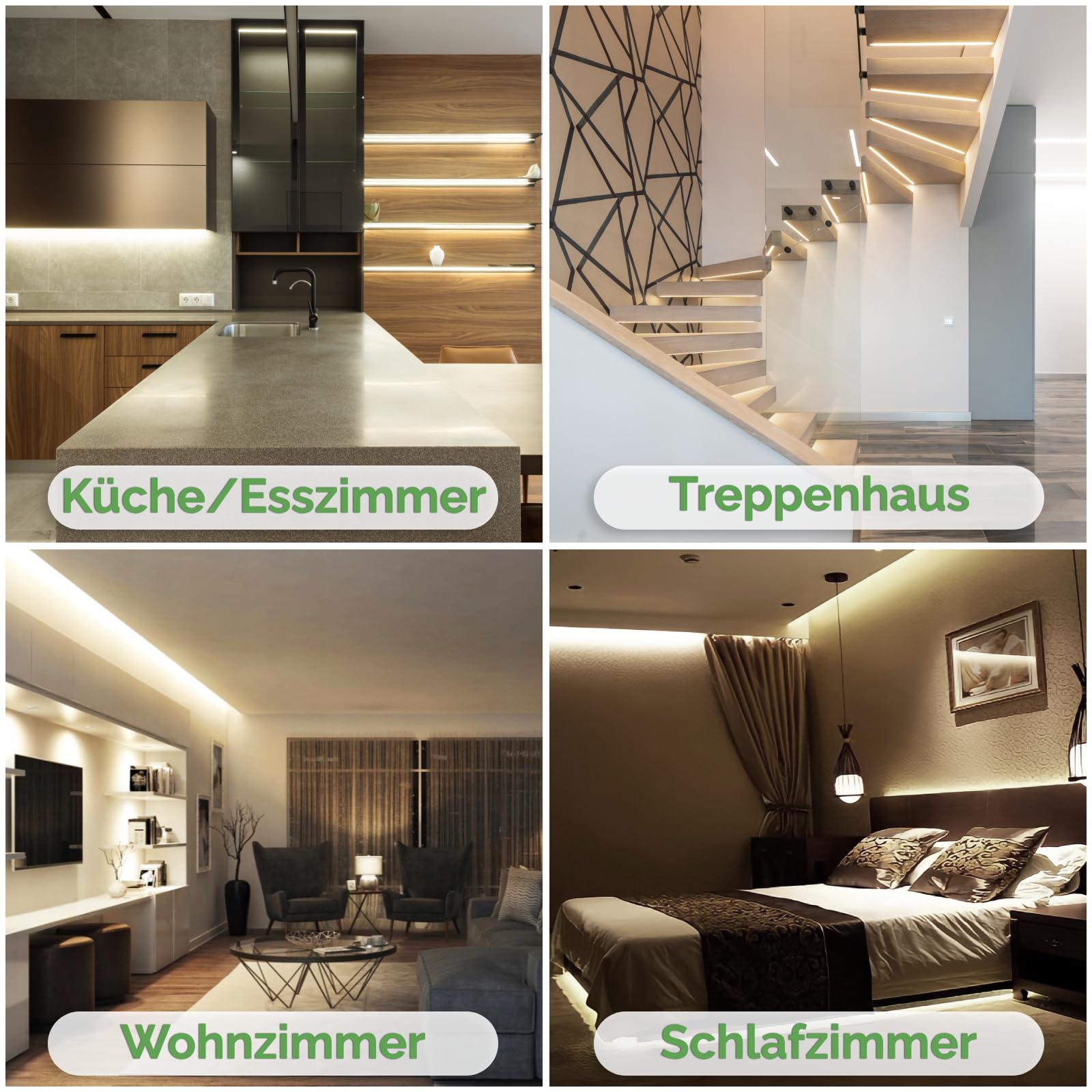 Lumiled LED Streifen 5M, 1920 LEDs 12V neutralweiß 4000K, 50W NEON LED Strip, COB LED Band IP65 wasserdicht, Hohe Helligkeit 5500 lm Selbstklebend, Lichtband Außenbereich Küche, ohne Netzteil