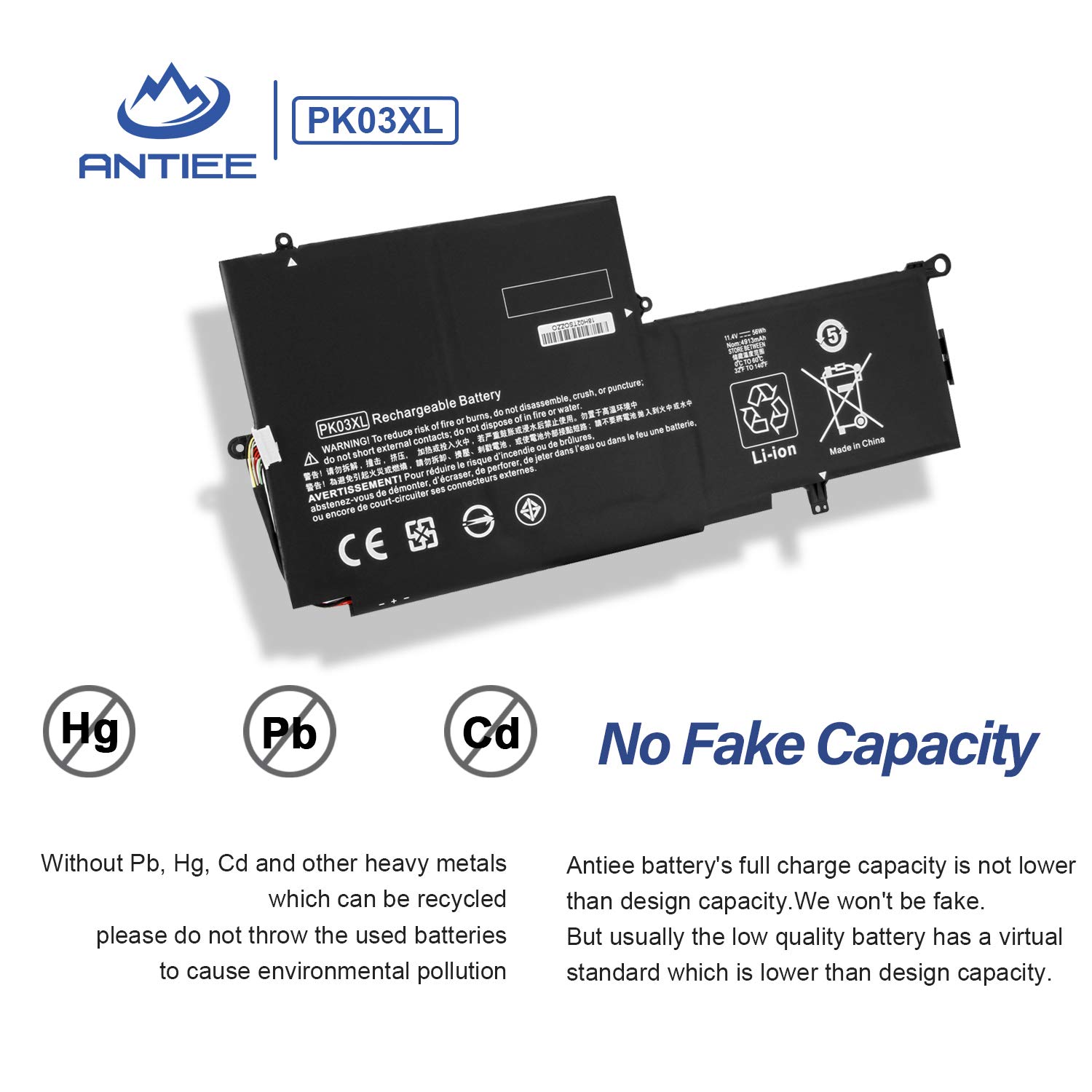 HP PK03XL for Spectre x360 G1 G2 13-4000 Series Laptop Battery Nairobi