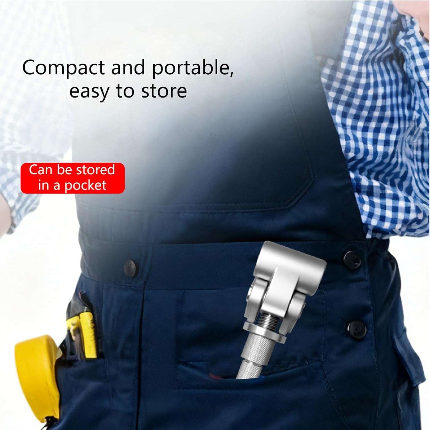 Precision Hinge Alignment Tool for Wood and Metal Doors, 30 Seconds Gap Adjustment, No Disassembly Required, Adjustable Jaw Hinge Tool