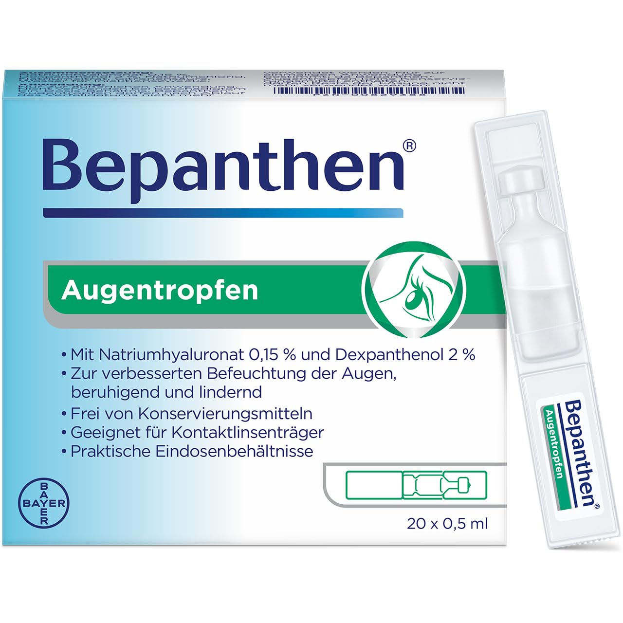 Bepanthen Augentropfen 20er Pack (20 x 0,5 ml)