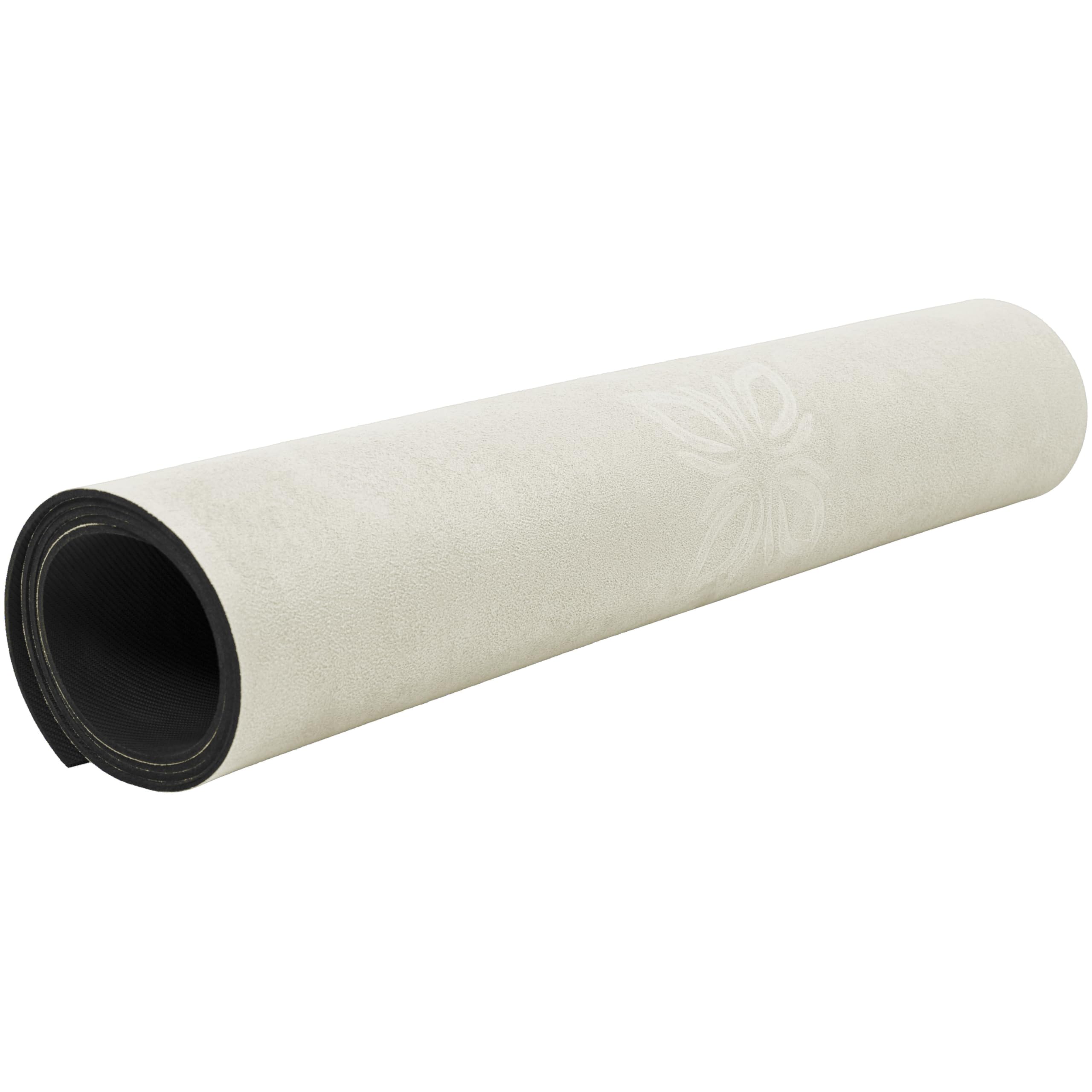 Yogamatte & Pilatesmatte – Rutschfest & feuchtigkeitsabsorbierend – Mikrofaser-Oberfläche mit Naturkautschuk für Yoga, Pilates & Fitness – Gelenkschonende Gymnastikmatte – 190x70cm, 4mm dick