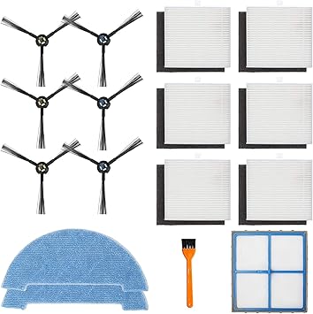 Amazon Com Smilyan Replacement Parts For Ilife V8s X750 X785 V80 Robotic Vacuum Cleaner Accessories Kit Includes 1 Primary Filter 6 True Hepa Filters 6 Side Brushes 2 Mop Pads Home Kitchen