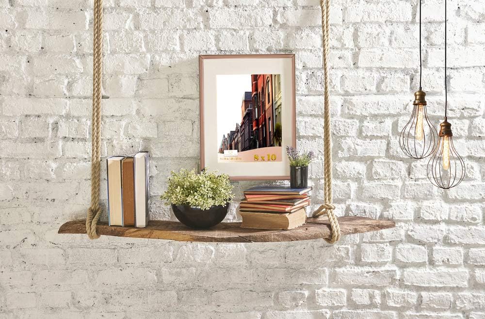 Ethereal Ore, 8x10 Rose Gold Picture Frames (2 Pack, Rose Gold), 8x10 Rose Gold Frame with White Mat, Stainless Steel Rose Gold Decor Wall Mount or Desk Top Rose Gold Decorations