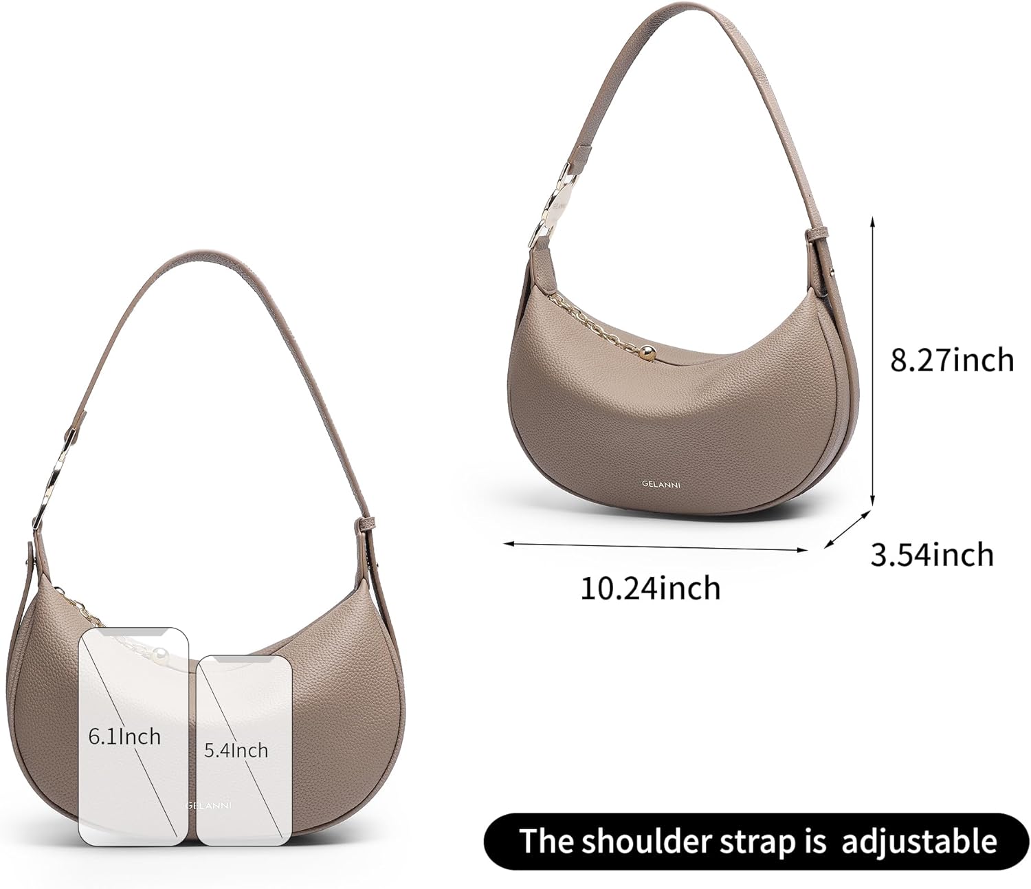Genuine Hobo Tote Bag Crossbody Bag Shoulder Bag for Women Cute Handbag Clutch Purse for Women