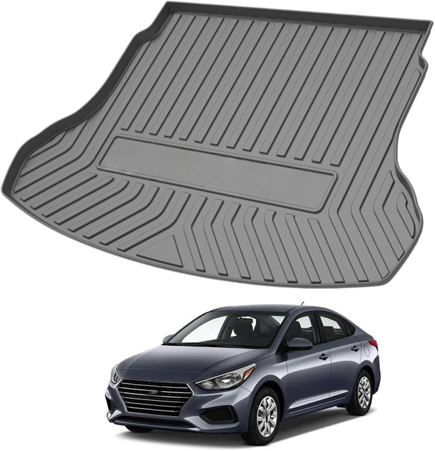 PLAKDFUU Bootmat for Hyundai Accent 2020 easyclean protector