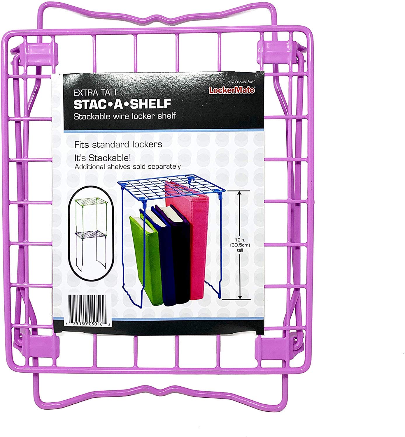 Buy LockerMate Wire StacAShelf Stackable Wire Locker Shelf, 12 Inches