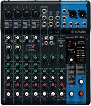Amazon | Yamaha MG10XU 10-Input Stereo Mixer with Effects