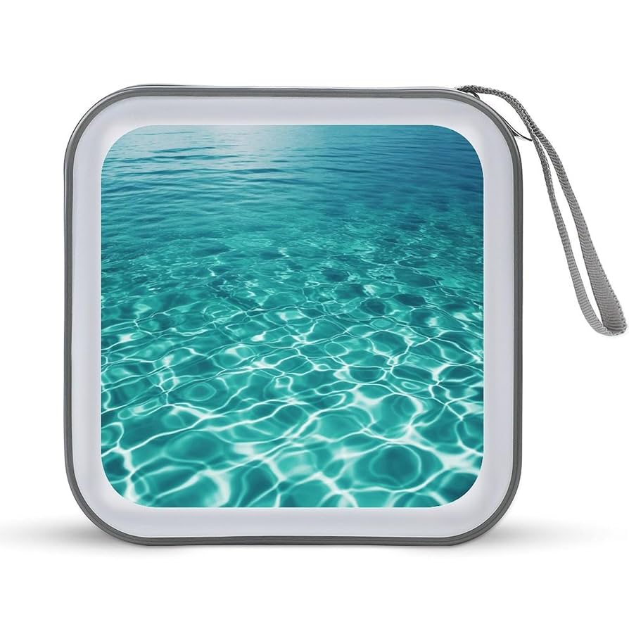 花冷えCD Invisible Wall Amazon.com: YJWANDO CD Storage Box, Blue Aqua Pool Water