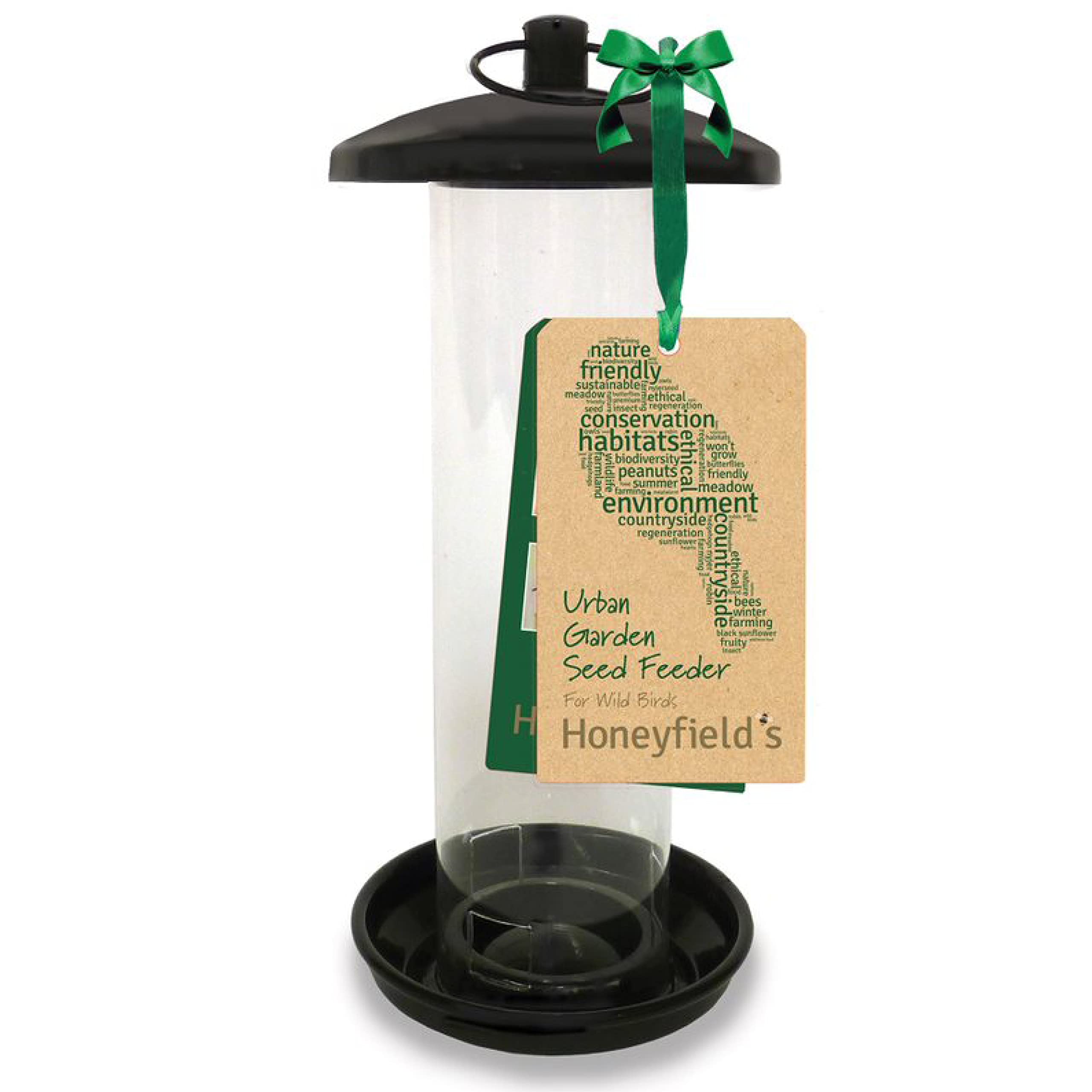 Honeyfields 71484997 Hanging Wild Bird Seed Feeder, Urban Garden Design in Black & Metal , 20.0 cm*11.2 cm*11.2 cm — view 4