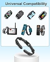 Vista 2 de Correa de reemplazo para collar de perro para choque, ladridos y collares de entrenamiento - Correa ajustable reflectante de nylon, banda de collar