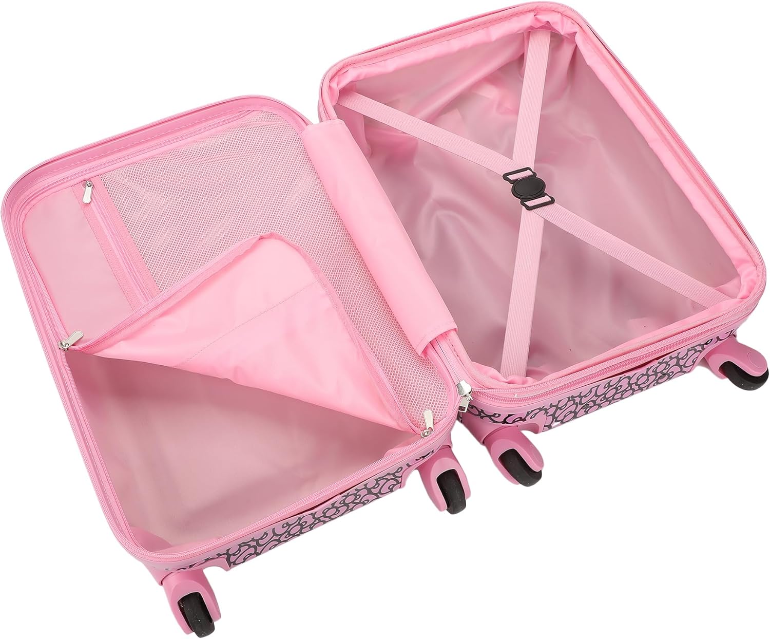 Bioworld Hello Kitty Face & Bow 20" Hardside Rolling Luggage