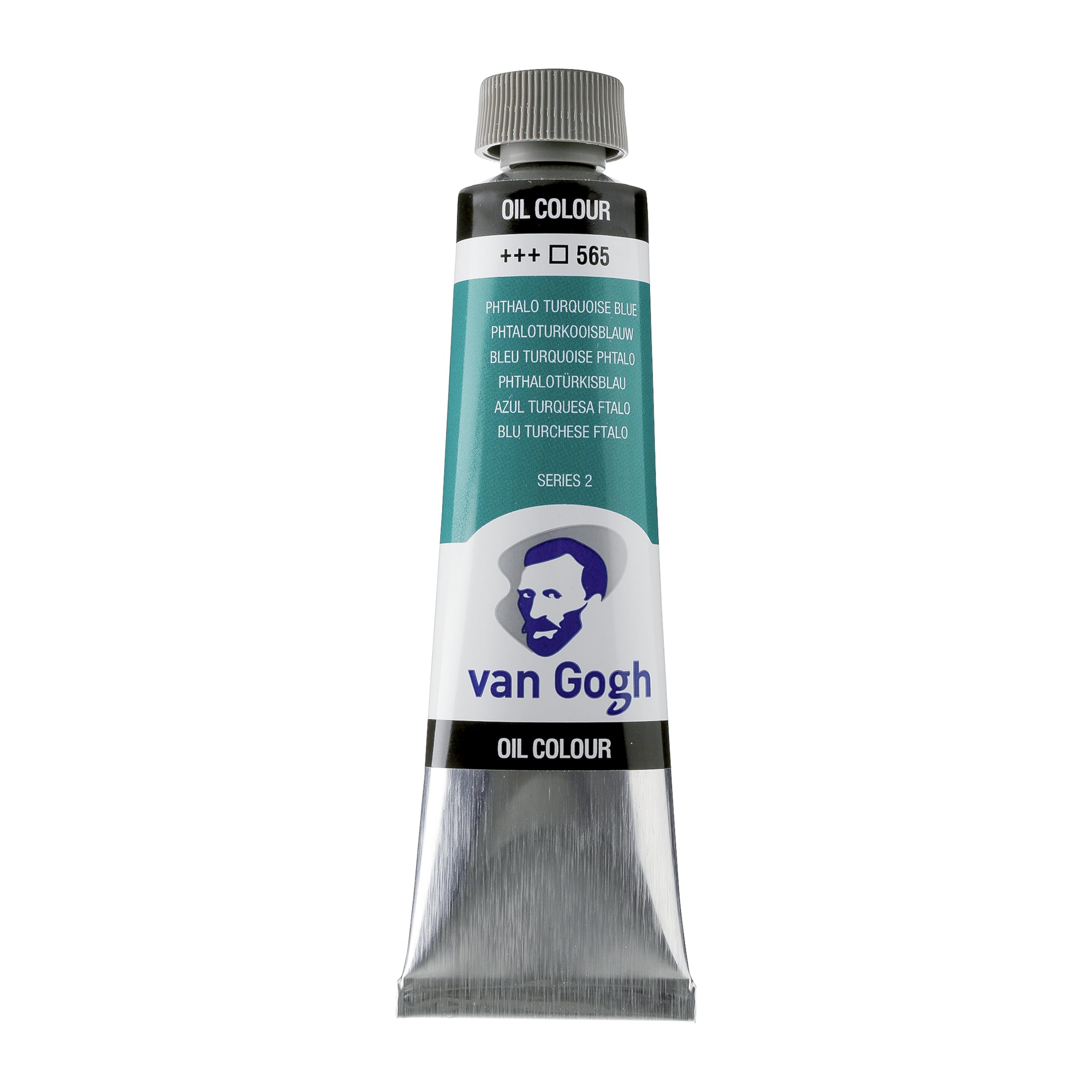 Van Gogh Oil Colour Paint, 40ml Tube, Phthalo Turquoise Blue 565