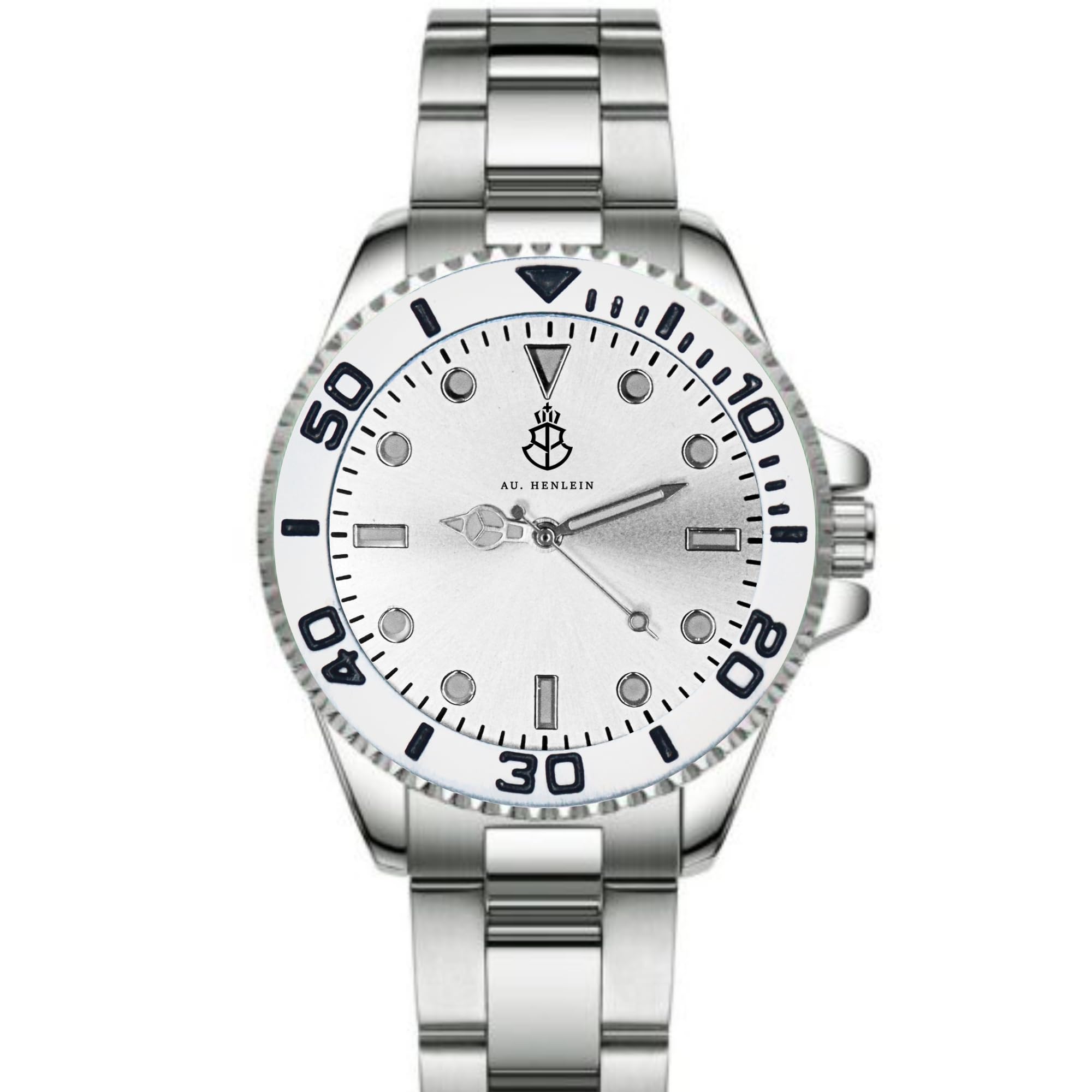 Eminence by AU.HENLEIN Elegance Premium Analog Wrist Watch for Men (Silver) (B0D7SNWJYF) Amazon Price History, Amazon Price Tracker