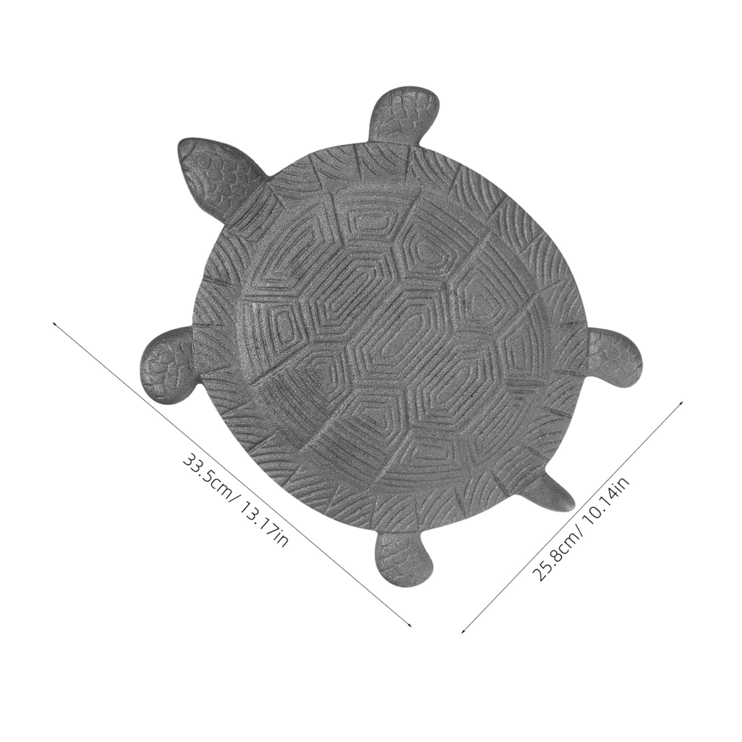 Kisangel Cast Iron Turtle Stepping Stone for Walkway Garden Decorative Outdoor Paver Stepping Mat for Yard Patio and Pathway Decoration