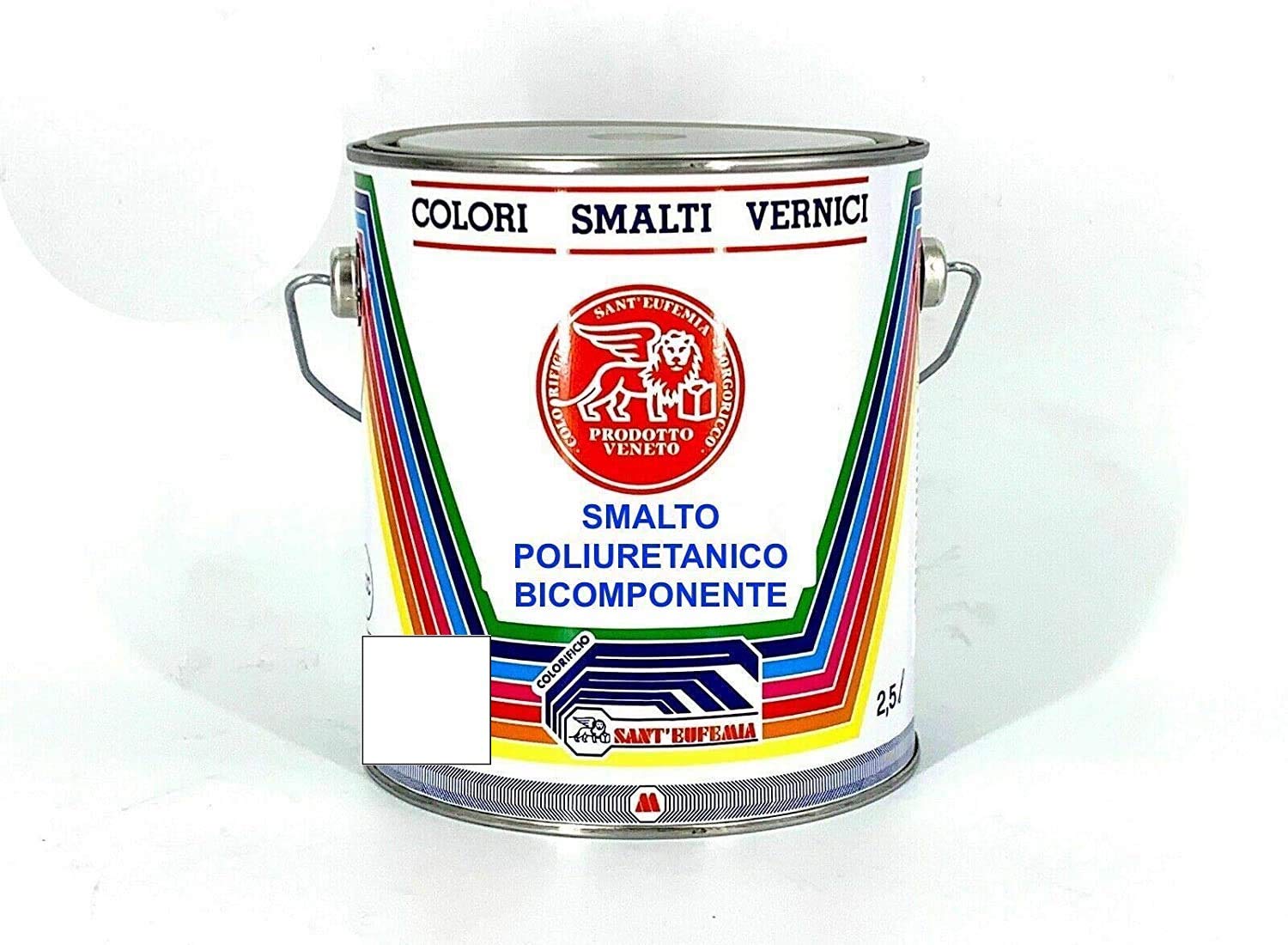 SMALTO VERNICE POLIURETANICO LUCIDO - SATINATO SINTETICI PROFESSIONALE (KG 4,5 RAL 9010 BIANCO LUCIDO)