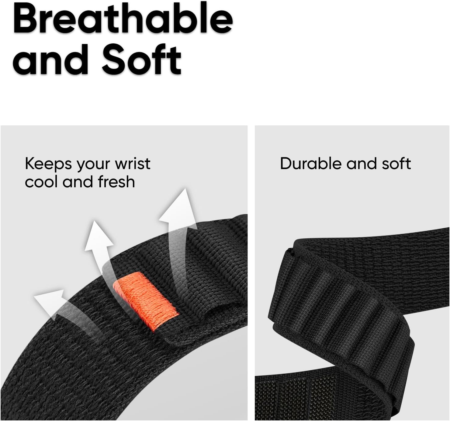 Alpine Loop Nylon Bands Compatible with Apple Watch Ultra Band 49mm 46mm 45mm 44mm 42mm(series 3), Rugged Fabric Trail Sport Soft Adjustable Strap for iWatch Series 10 Ultra SE 9 8 7 6 5 4 3 - Image 2