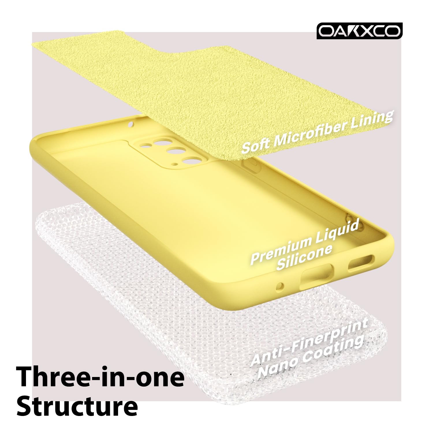 oakxco for Samsung Galaxy S24 Ultra Phone Case Liquid Silicone, Thin Slim Soft Rubber Gel TPU Plain Simple Cover for Women Girl Cute, Matte Solid Color, Brown Khaki Nude — view 220