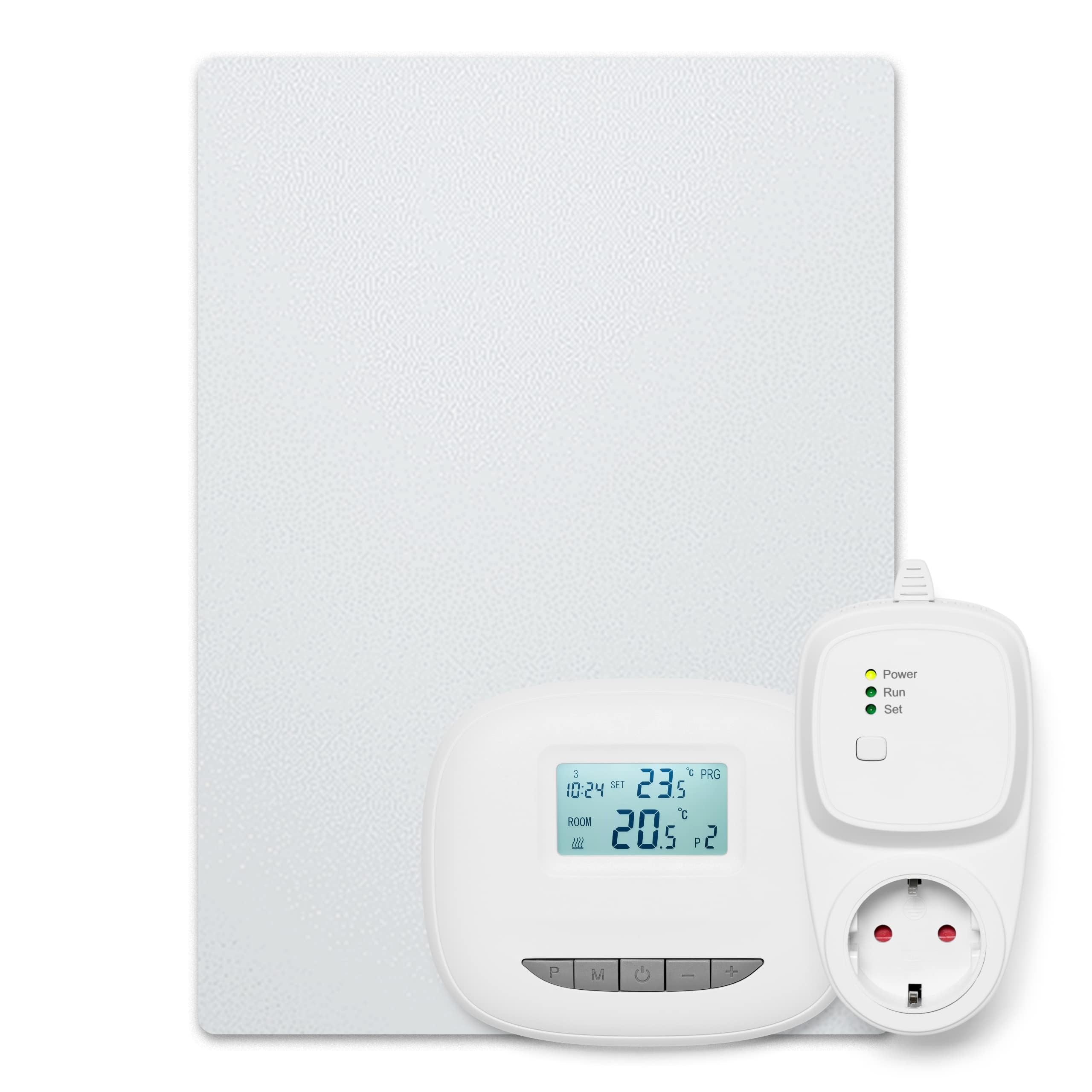 Bosch Heat Infrared 4000 P, Infrarotpaneel 850 Watt (20 m²) | Aus Metall mit Funkregler und Steckdosenadapter, Infrarot Wandheizung, Elektroheizung, Deckenmontage möglich, IP44
