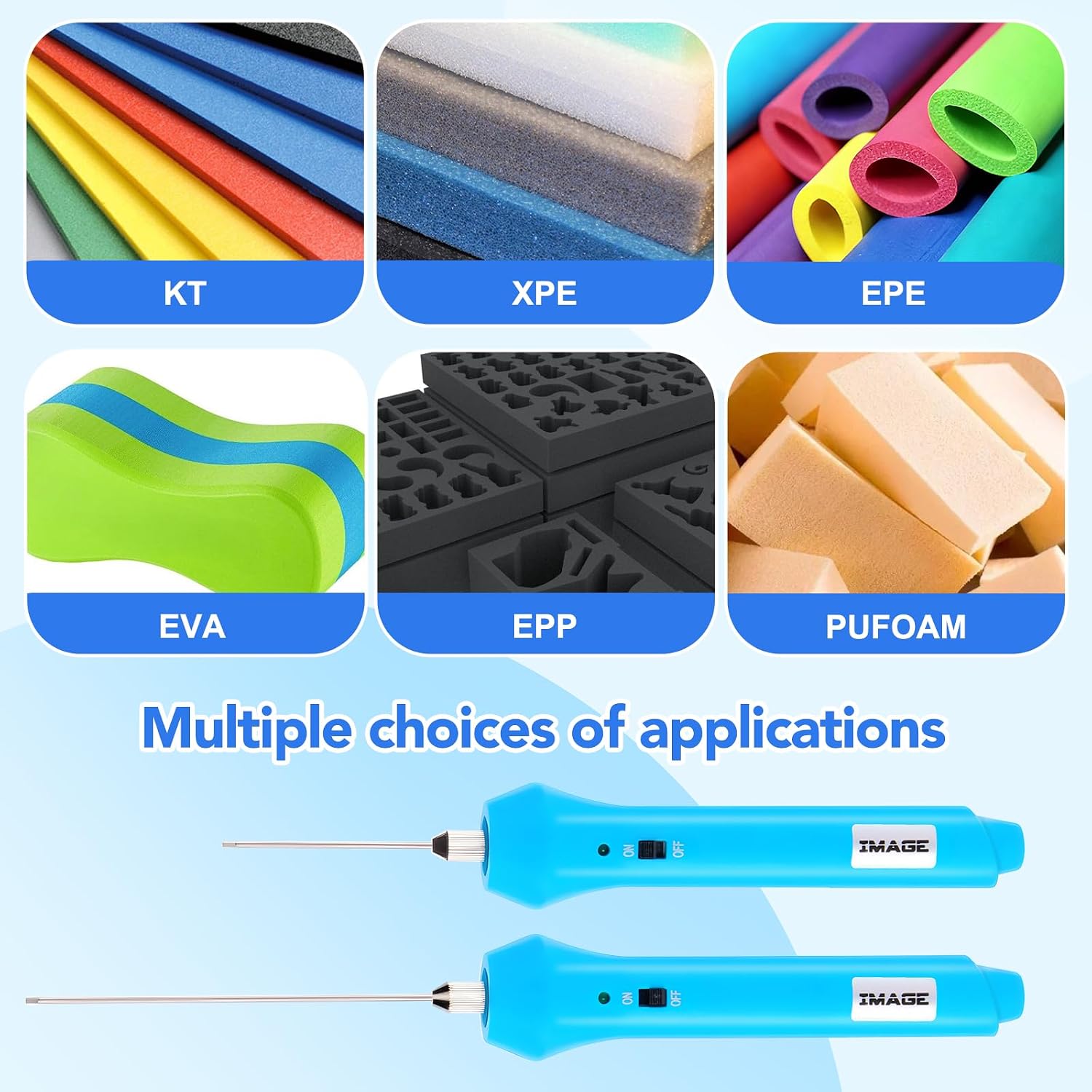 Electric Hot Wire Foam Cutter Tool with Light Indicator, 110-220V 24W, 2 Needles & Heat-Insulated Handle for Styrofoam Cutting, Arts and Crafting, Max Temp 740°C/1364°F