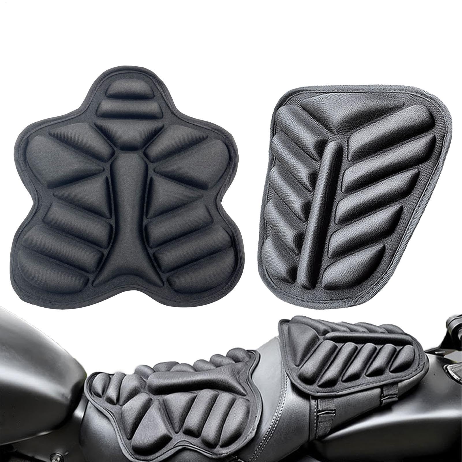 Cuscino Sella Moto, Cuscino Gel Moto Schiuma Per Sedile Per Motos Materassino D'Aria Per Motos Comodo C Uscino Per Passeggero Coprisedile Per M Oto Traspirante Per Lunghe Percorrenze