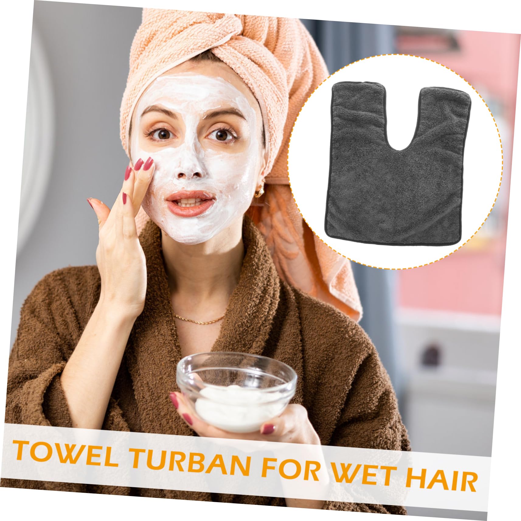 HOODANCOS Fleece Hair Towel for Women Fast Drying Hair Turban Exceptional Absorbency Lightweight Versatile for Home Salon Travel