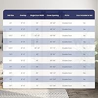 Vista 7 de SMARTSTANDARD 9 Feet Bypass Sliding Barn Door Hardware Kit - for Double Wooden Doors-Single Track - Smoothly & Quietly - Easy to Install-Fit 96