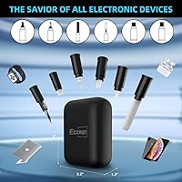 Vista 2 de Kit de limpieza para AirPod, kit de limpieza multiherramienta para iPhone, reparación y recuperación de teléfonos celulares iPhone y iPad (tipo C)