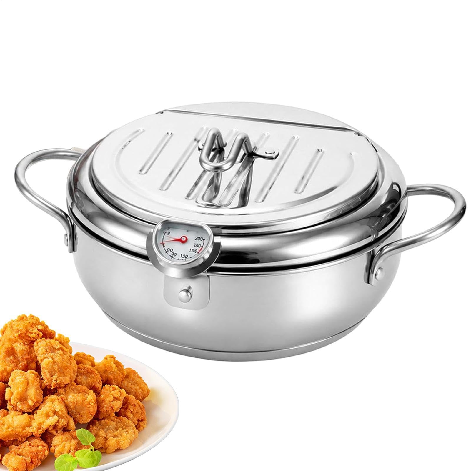 Japanischer Fritteusentopf aus 304 Edelstahl – Mini Temрura Ölspartopf