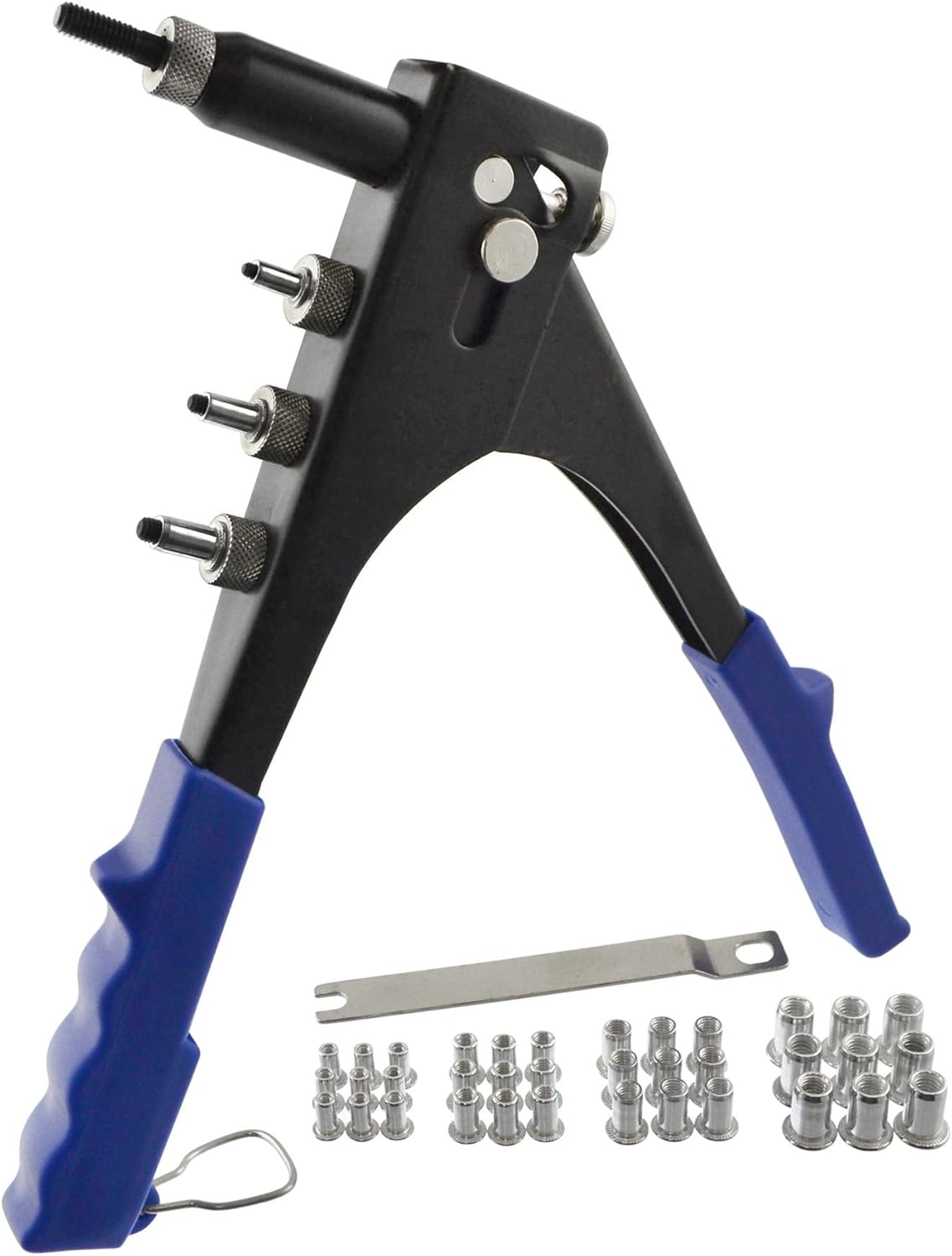 Hand Nut Riveter Tool/Nut Sert Tool + Nut Rivets M3 - M6 (36 Rivets) LSR2
