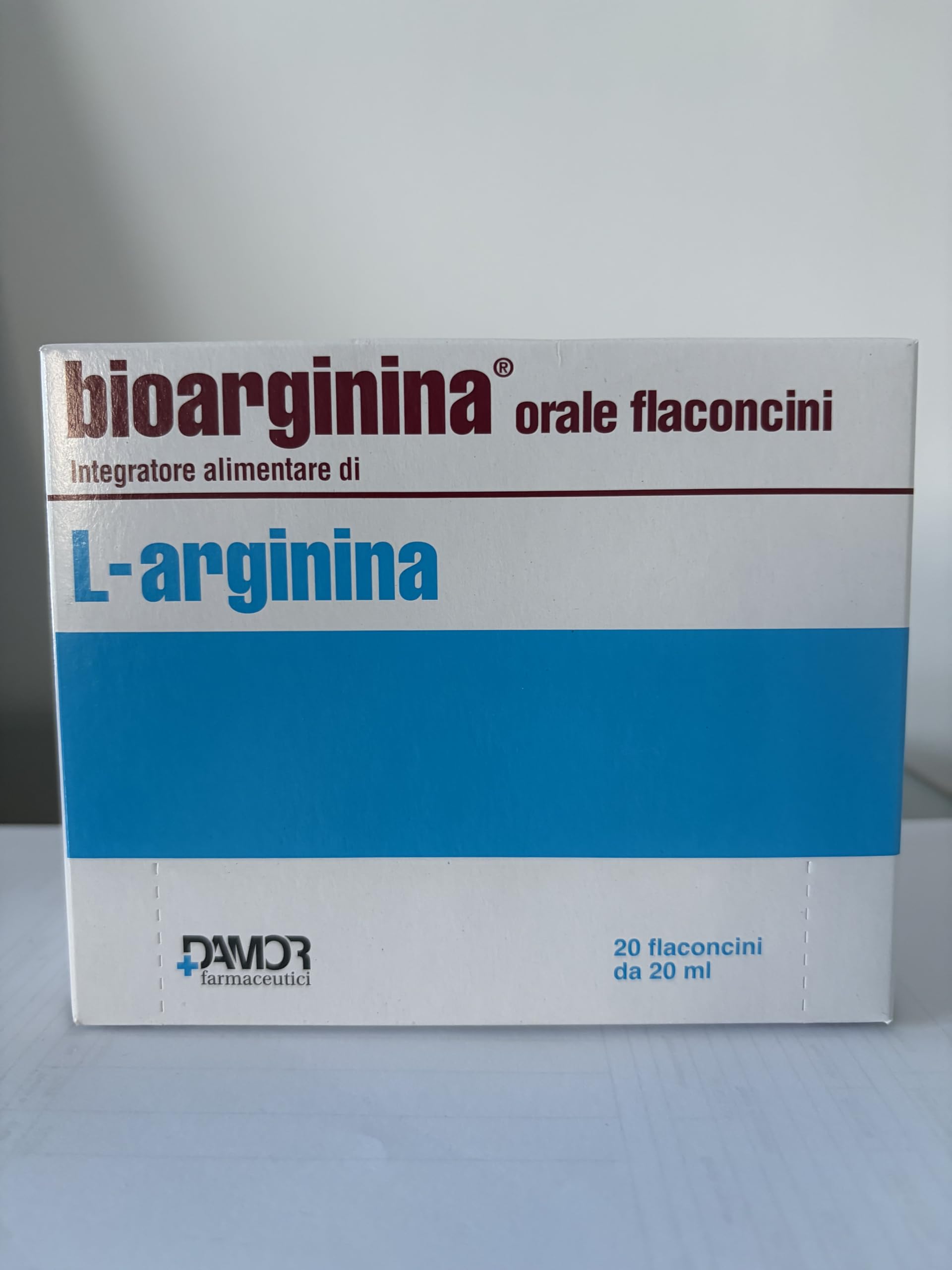 Damor - Bioarginina Orale 20 Flaconcini con L-Arginina, Integratore Alimentare in Forma Liquida