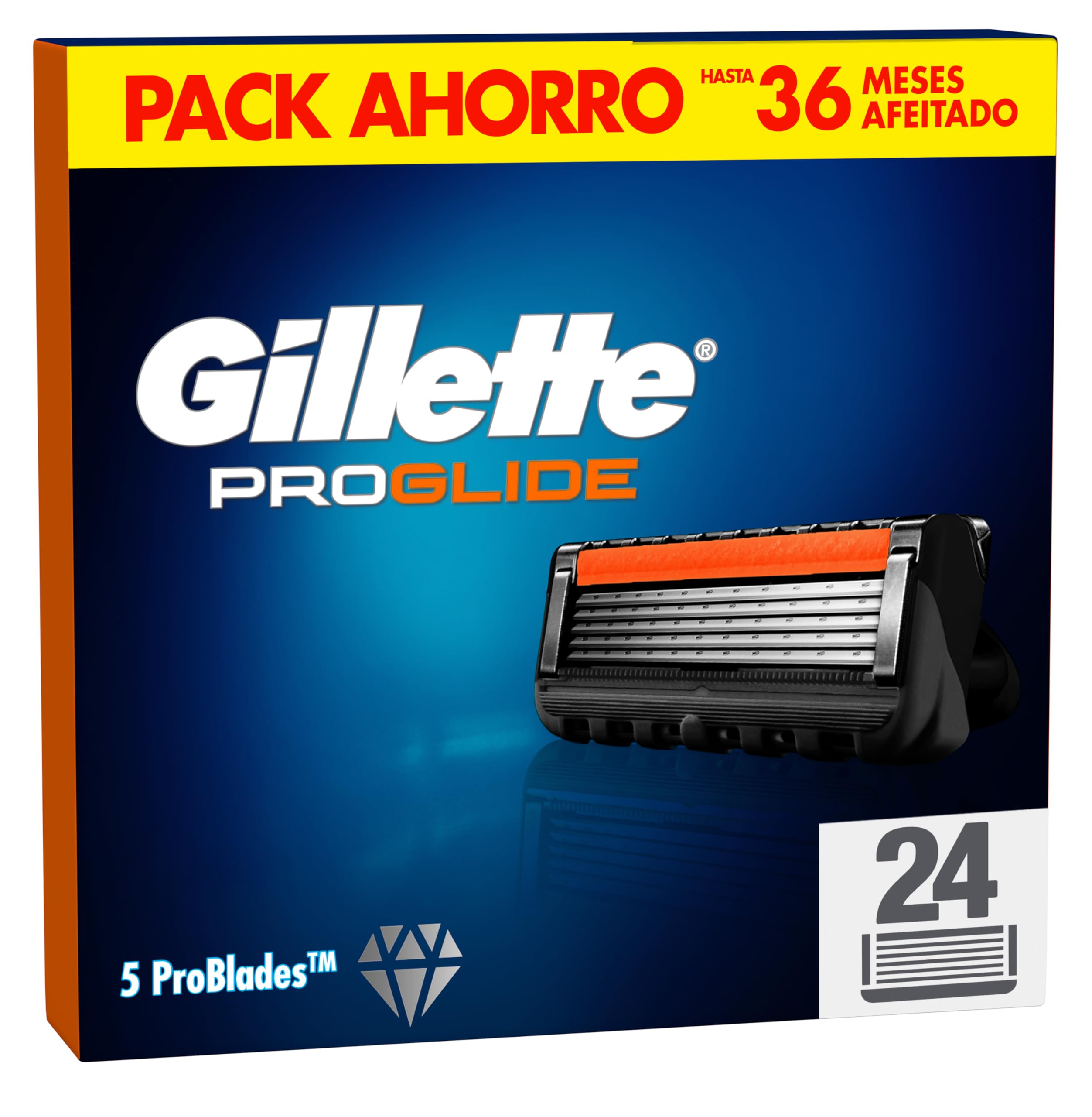 Gillette Proglide: 24 Recambios con Doble Lubricación