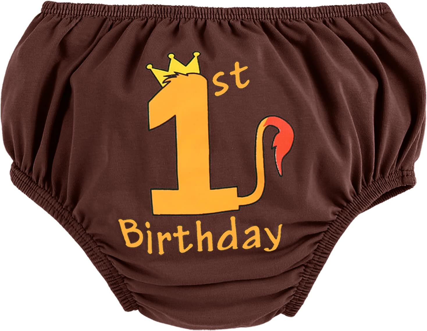 IBTOM CASTLE Baby Boy Shorts Jungle Lion Bloomers 1st Birthday Outfit Diaper Cover Pants Underpants Cake Smash Photo Prop