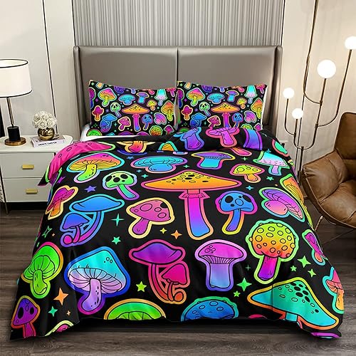 Miniatura 165 de Cartoon Cat Comforter Cover Set - Queen Size, Gradient Line Cat Bedding Set with Zipper for Kids Teens Boys Girls Adult Room Decor - 1 Quilt Cover 2