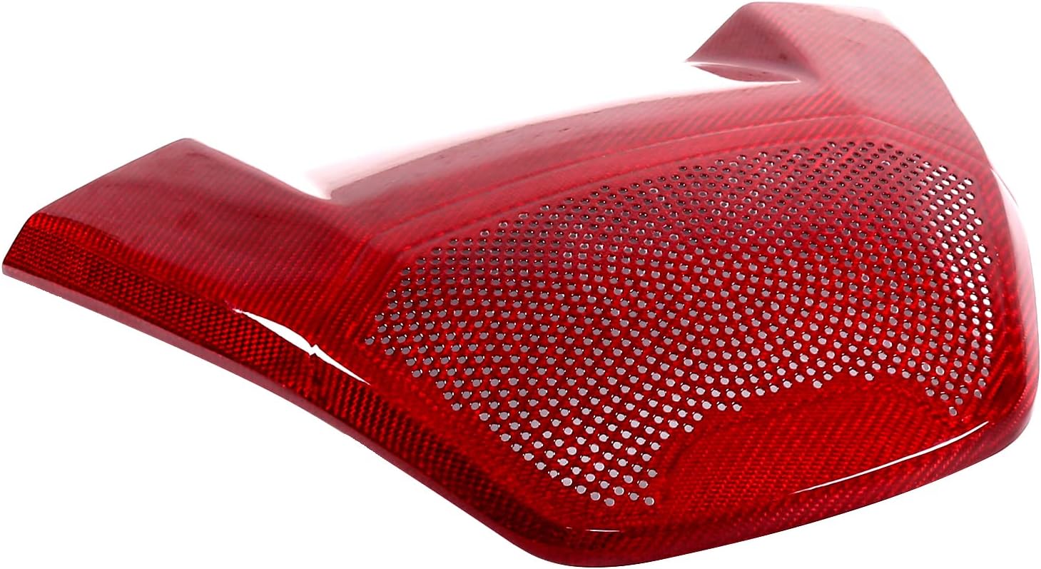 CHEAYAR Carbon Rear Speaker Upper Panel Cover Trim Compatible with Chevrolet Corvette C8 2020-2023, Waterfall Speaker Cover Overlay C8 Accessories 1PCS (Red Carbon-1LT)