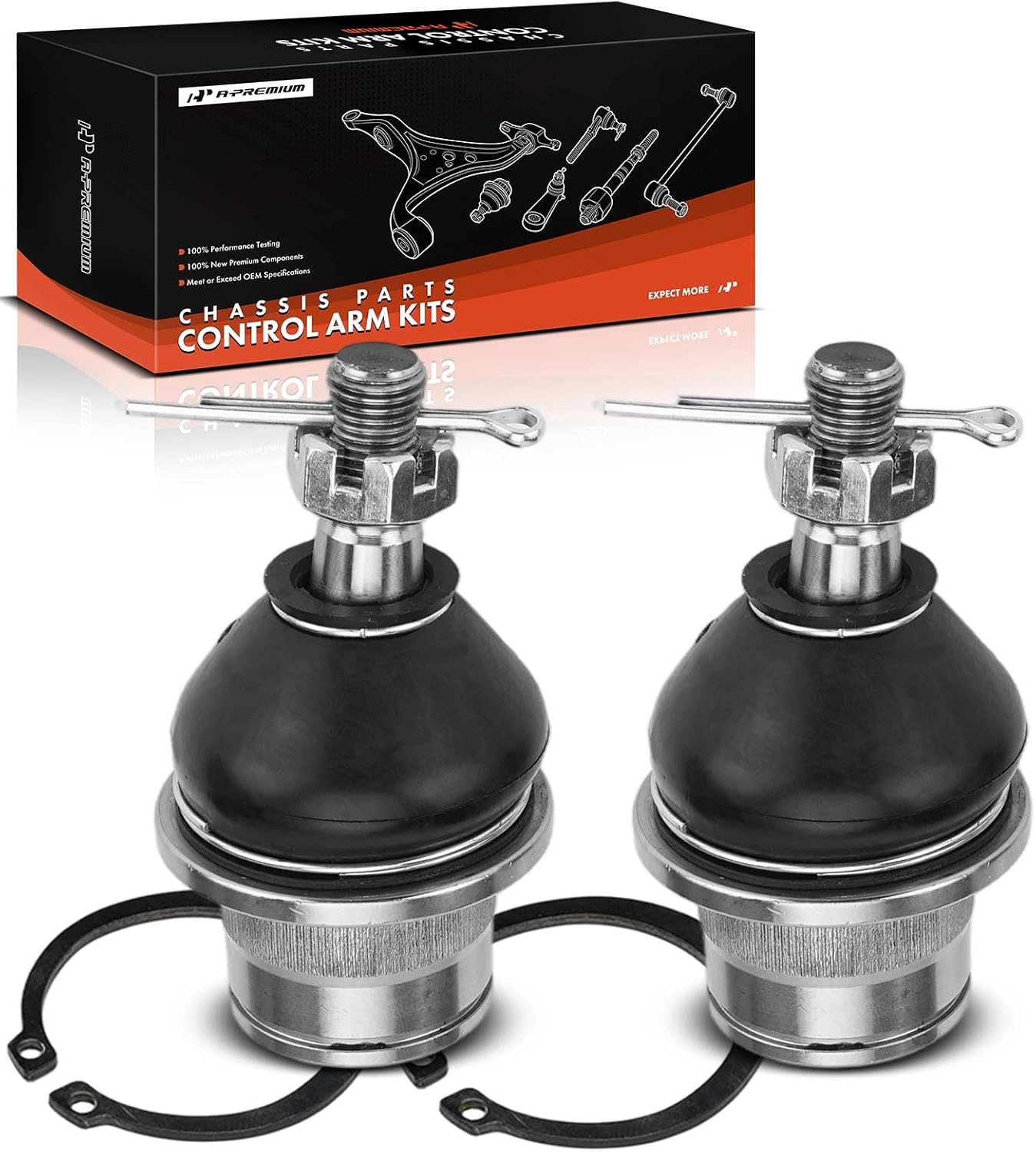A-Premium 2 x Front Lower Ball Joints, Compatible with Nissan 350Z 2003-2004 & Infiniti G35 2003-2004
