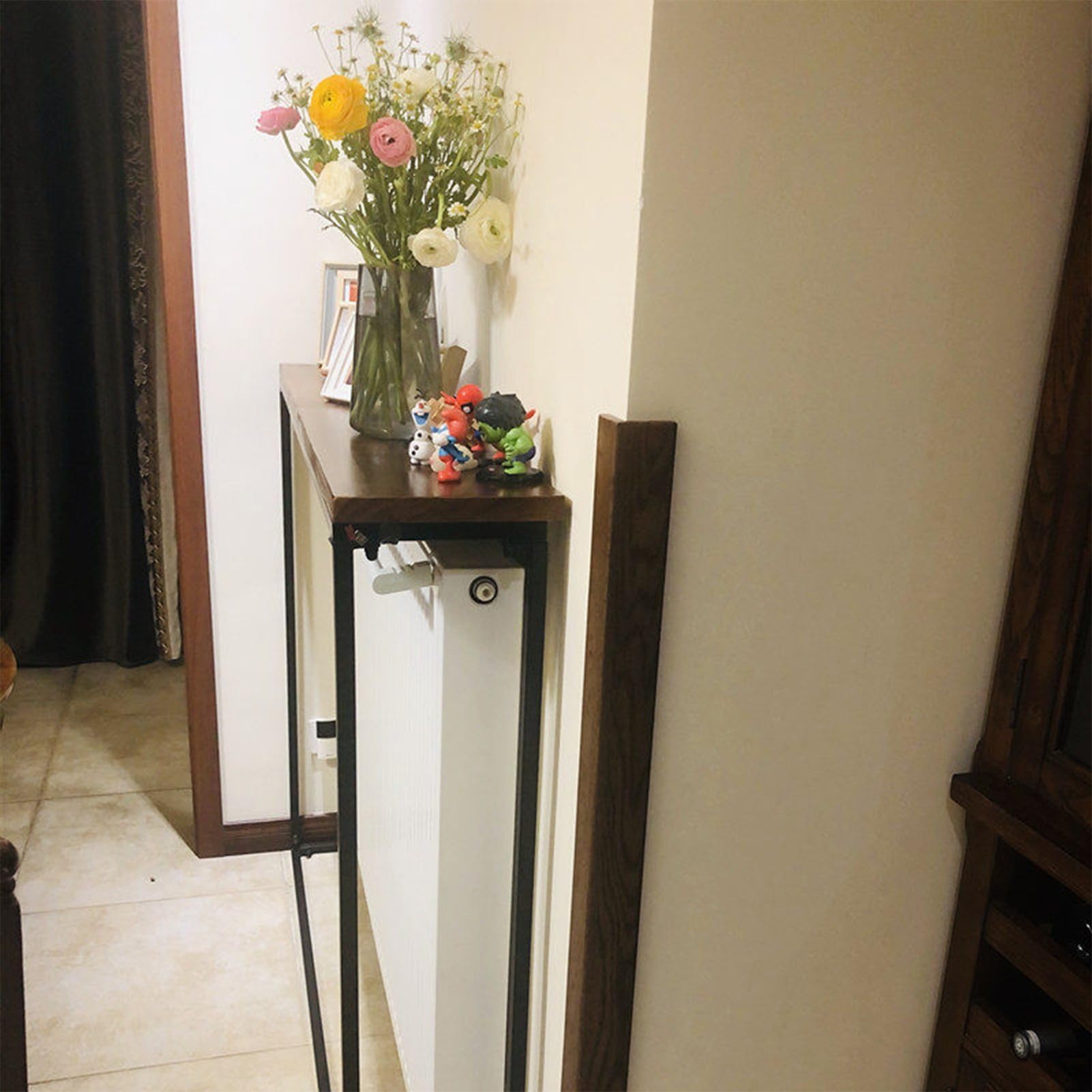 Copritermosifone – Sopra Termosifone Mensola Galleggiante Senza Fori(100x20x90cm)