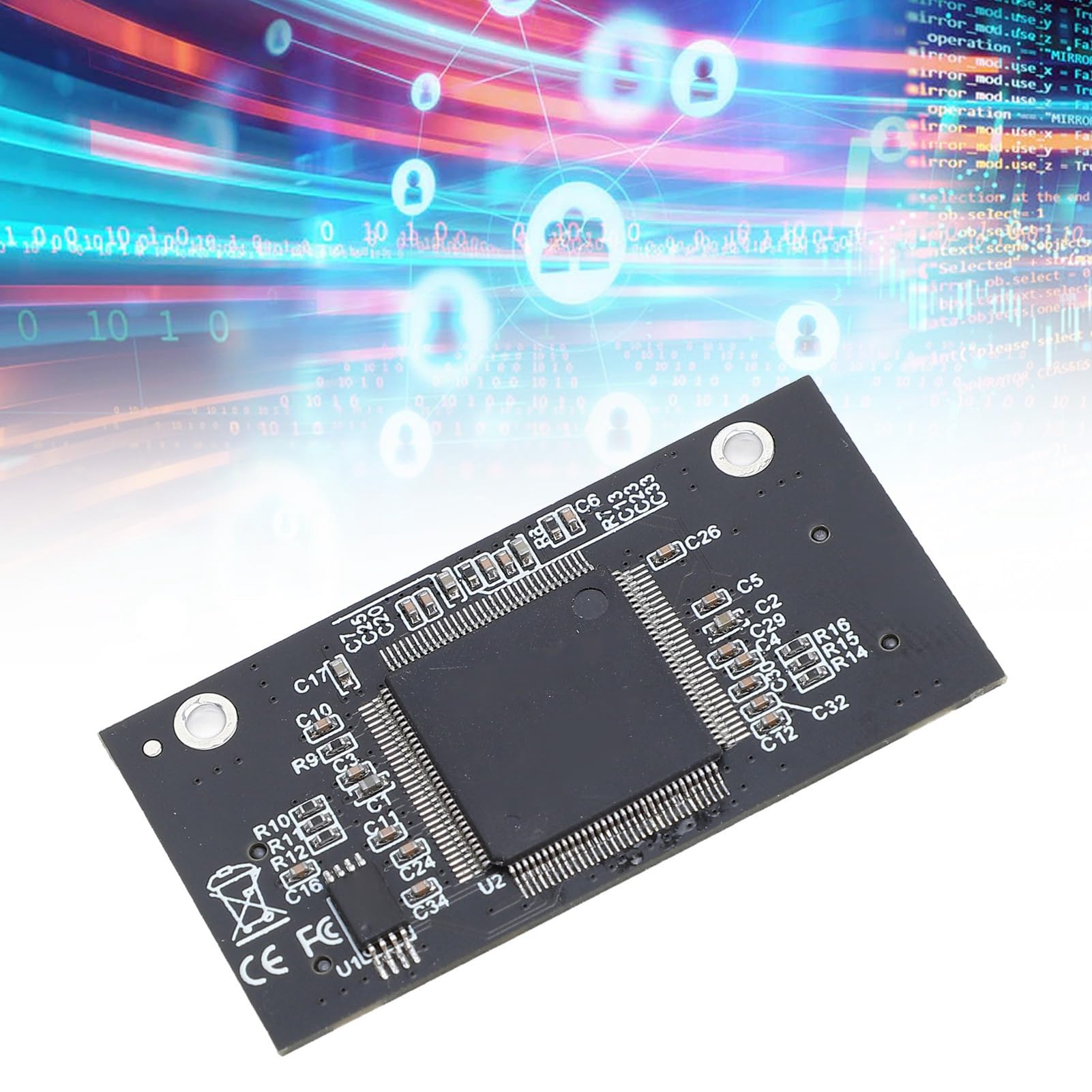 AMAKO Adaptateur double carte micro SD : carte de stockage double PCB vers adaptateur SSD CE ZIF, pour ordinateurs portables, consoles de jeu, noir
