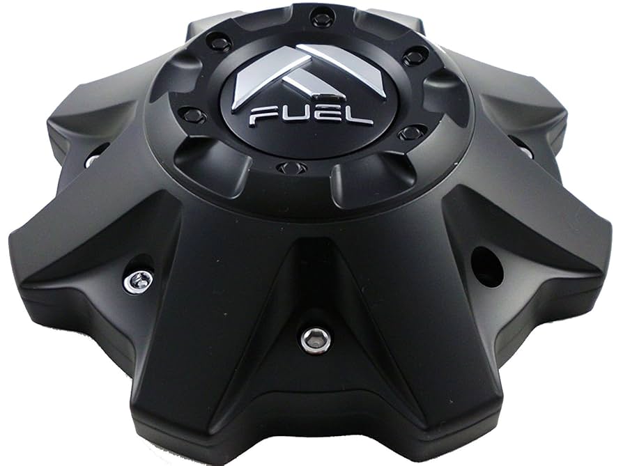 Amazon.com: FUEL Matte Black Chrome Rivets Wheel Center Caps